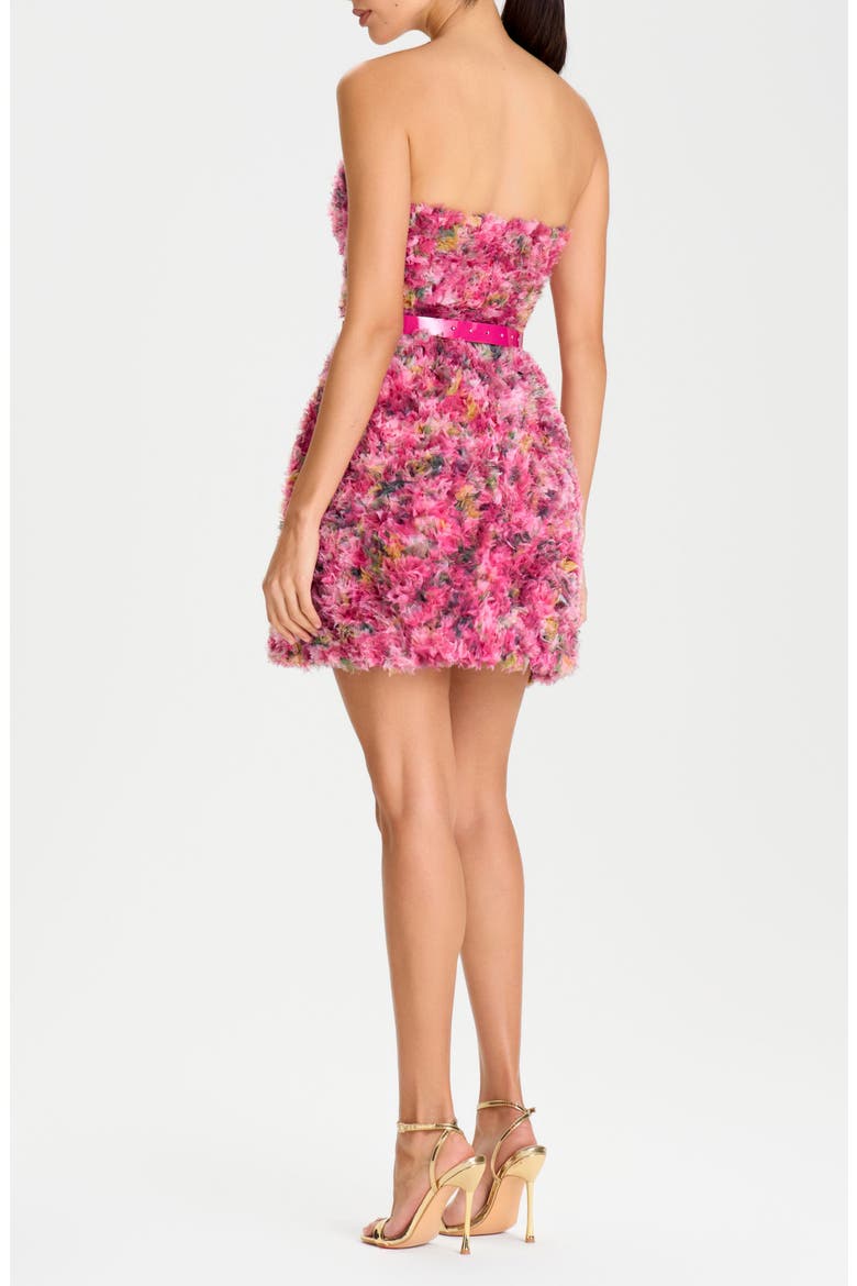 Addison Floral Strapless Minidress, Alternate, color, PINK