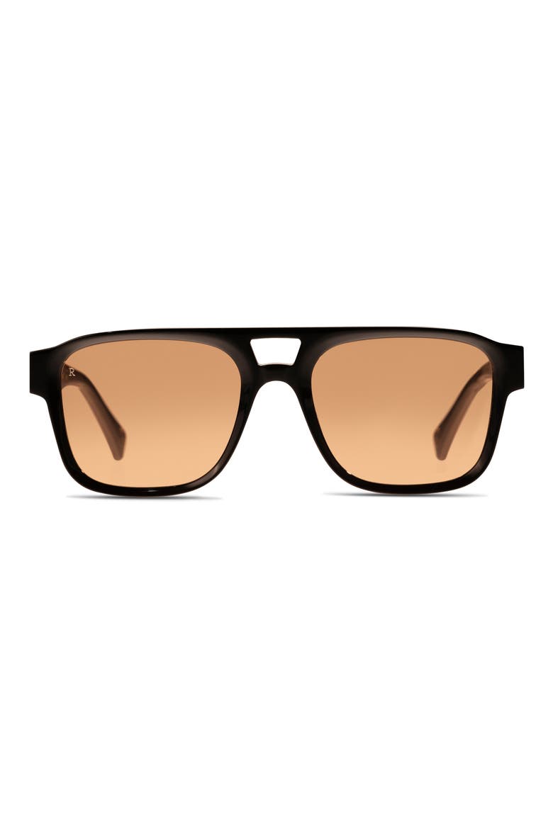 Rifka 54mm Square Sunglasses, Main, color, RECYCLED BLACK/ SPRITZ