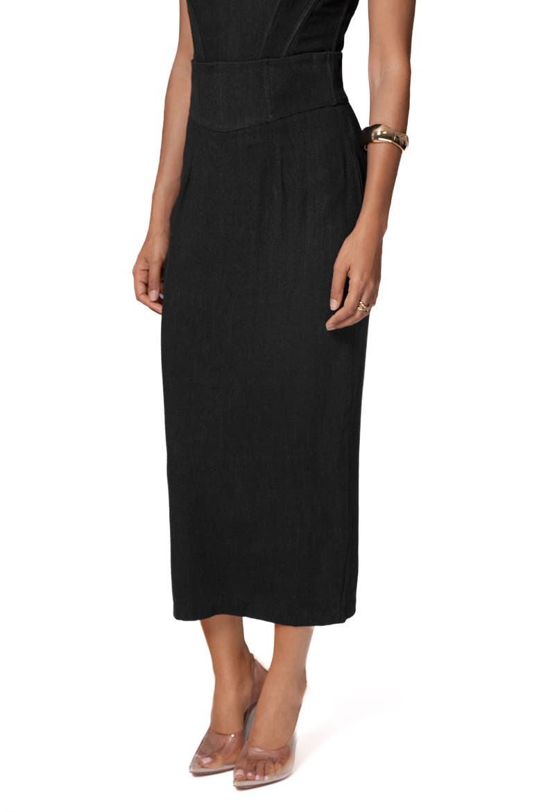 Coastland Pencil Skirt, Alternate, color, BLACK