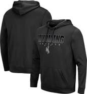 COLOSSEUM Men's Colosseum Black Wyoming Cowboys Blackout 3.0 Pullover Hoodie