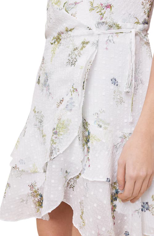 Allsaints Ari Floral Print Wrap Dress
