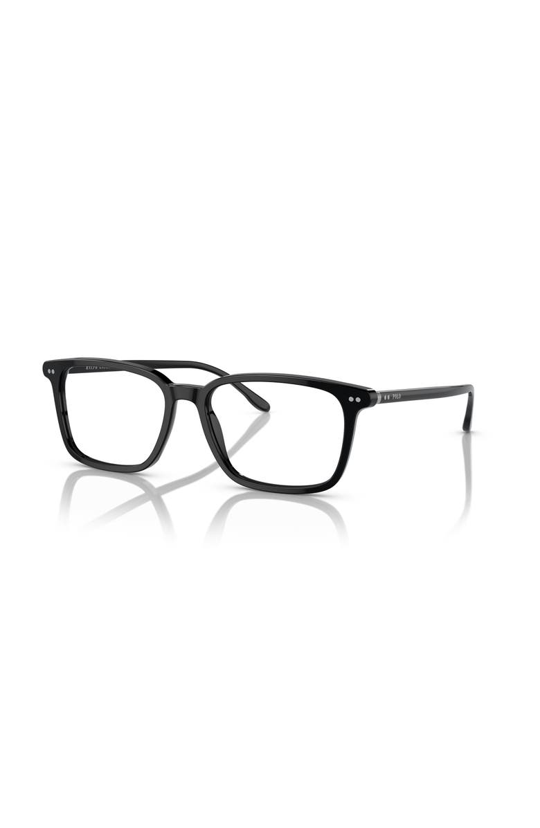 Polo Ralph Lauren 56mm Square optical glasses, Main, color, Black