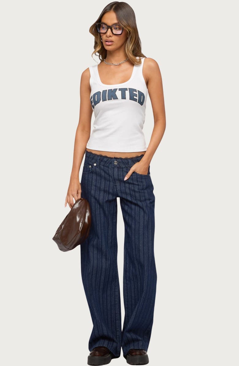 EDIKTED Girly Rib Tank, Alternate, color, 