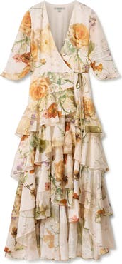 AllSaints Camellia Floral Print Wrap Dress