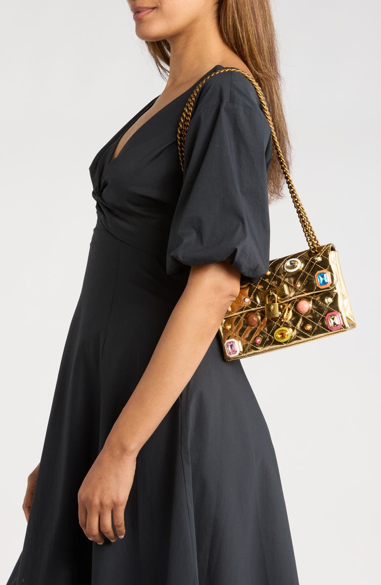 Kurt Geiger London Mini Brixton Gems Convertible Shoulder Bag, Alternate, color,