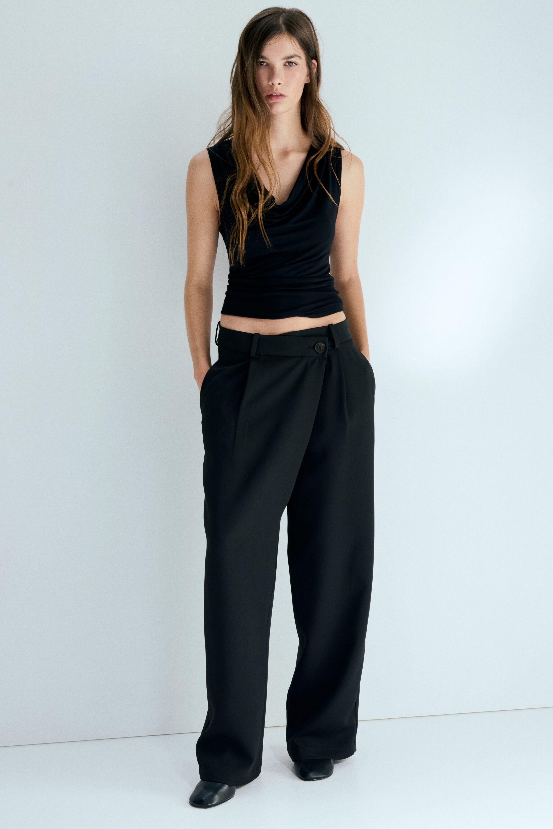 Wrapover Tailored Trousers - image 2