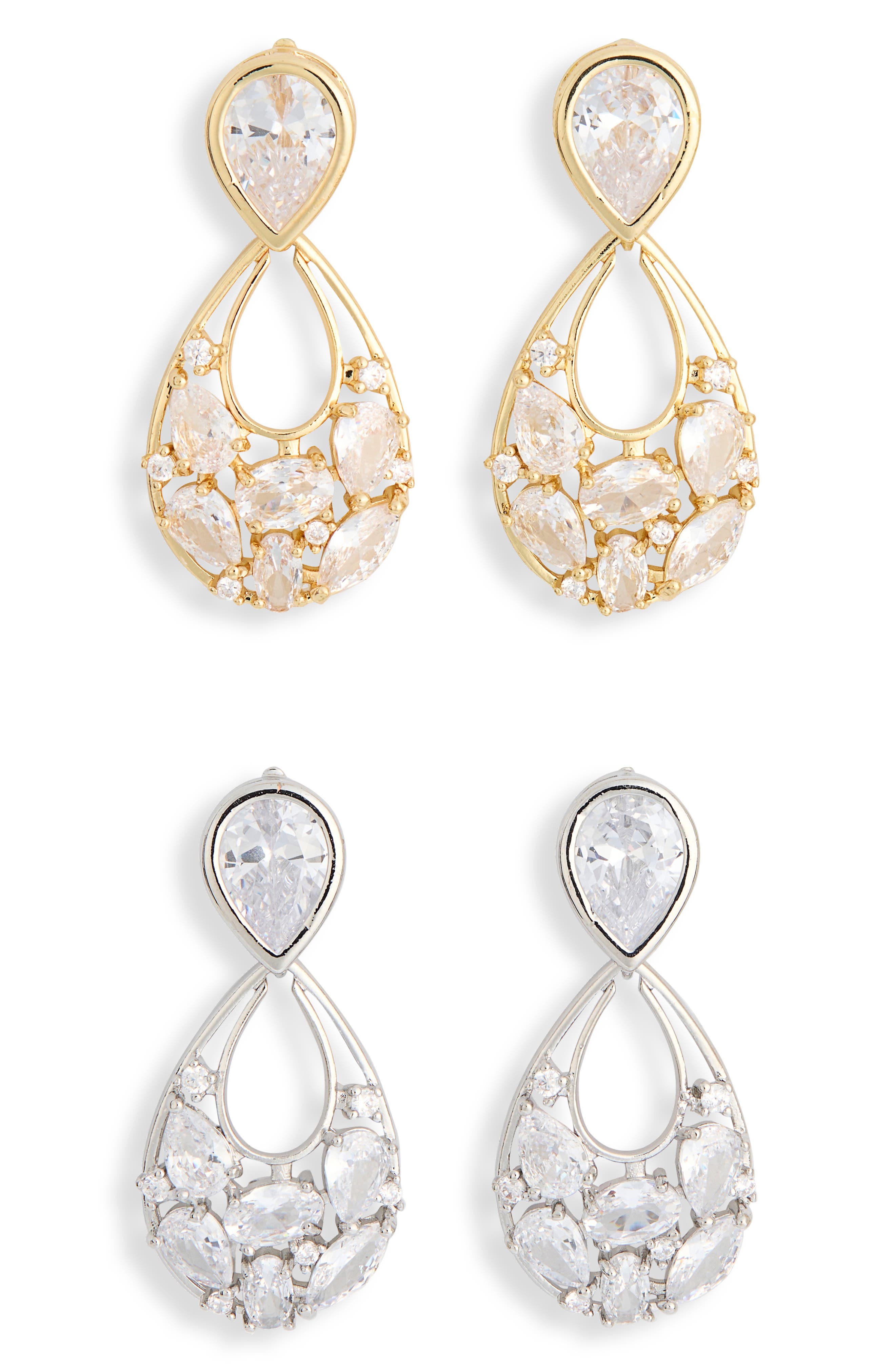 2-Pack Teardrop Earrings