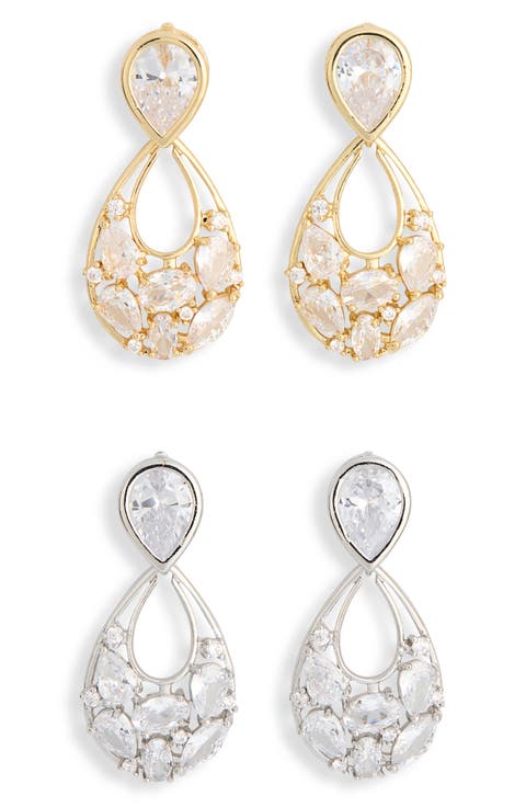 2-Pack Teardrop Earrings
