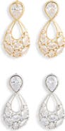 NATASHA 2-Pack Teardrop Earrings
