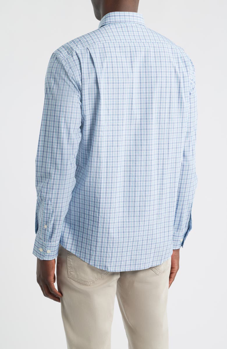 johnnie-O Morse Check Everyday Performance Button-Up Shirt, Alternate, color, 