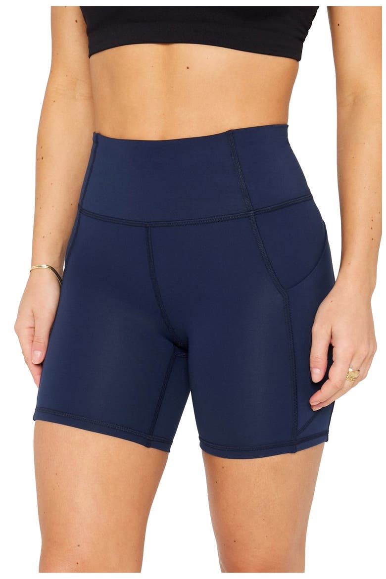 Women's Oasis PureLuxe High-Waisted 6'' Short, Alternate, color, Deep Navy