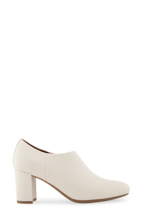 Aerosoles Bree Block Heel Bootie In White