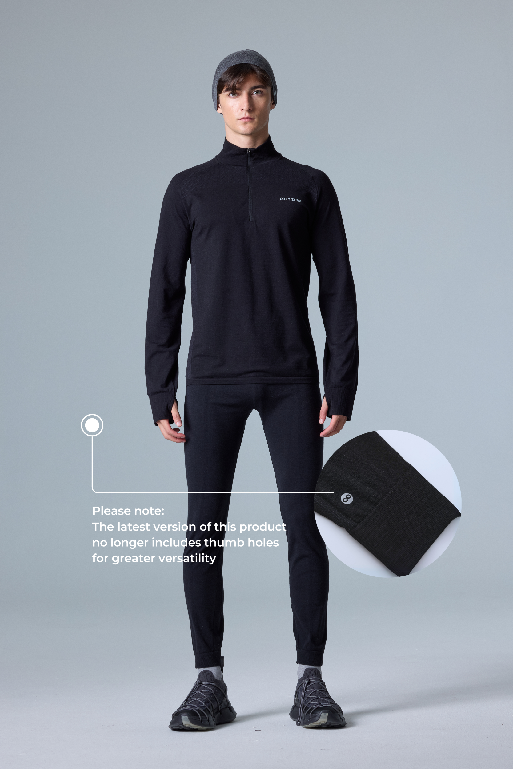 Tech Merino Classic Fit Half Zip Long Sleeve Base Layer - image 2