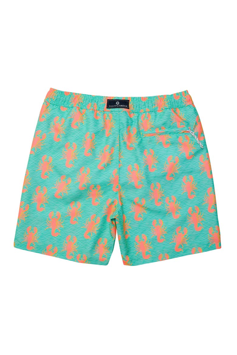 Printed Swim Shorts, Alternate, color, Ocean Clawed