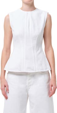 AGOLDE Corbin Denim Shell Top