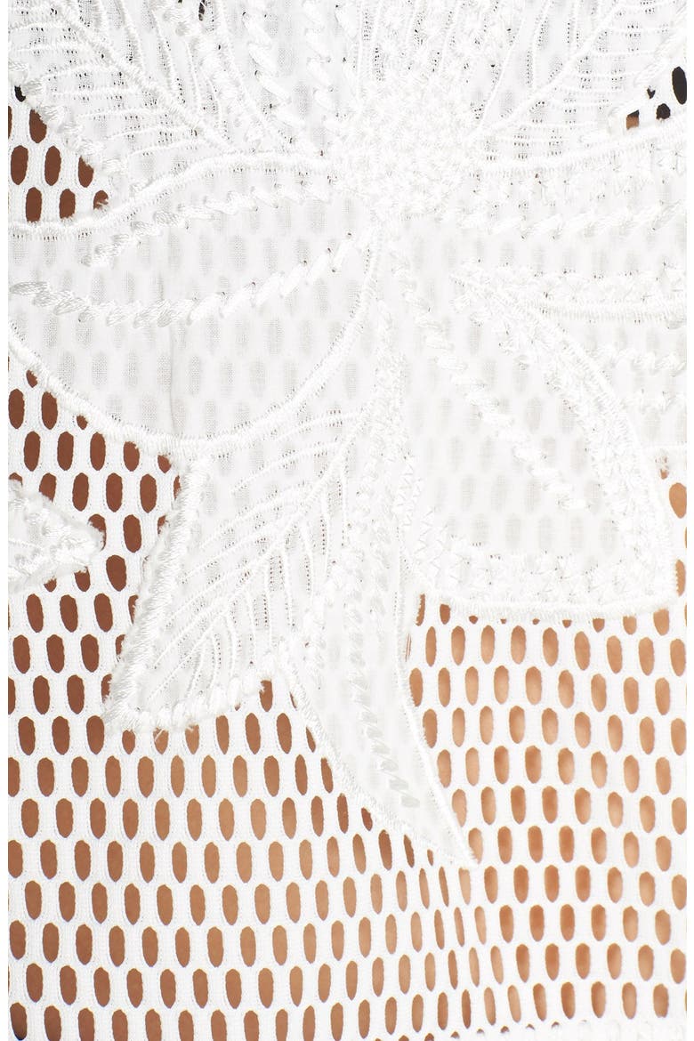 'Spring Fling' Mesh Hoodie, Alternate, color, WHITE