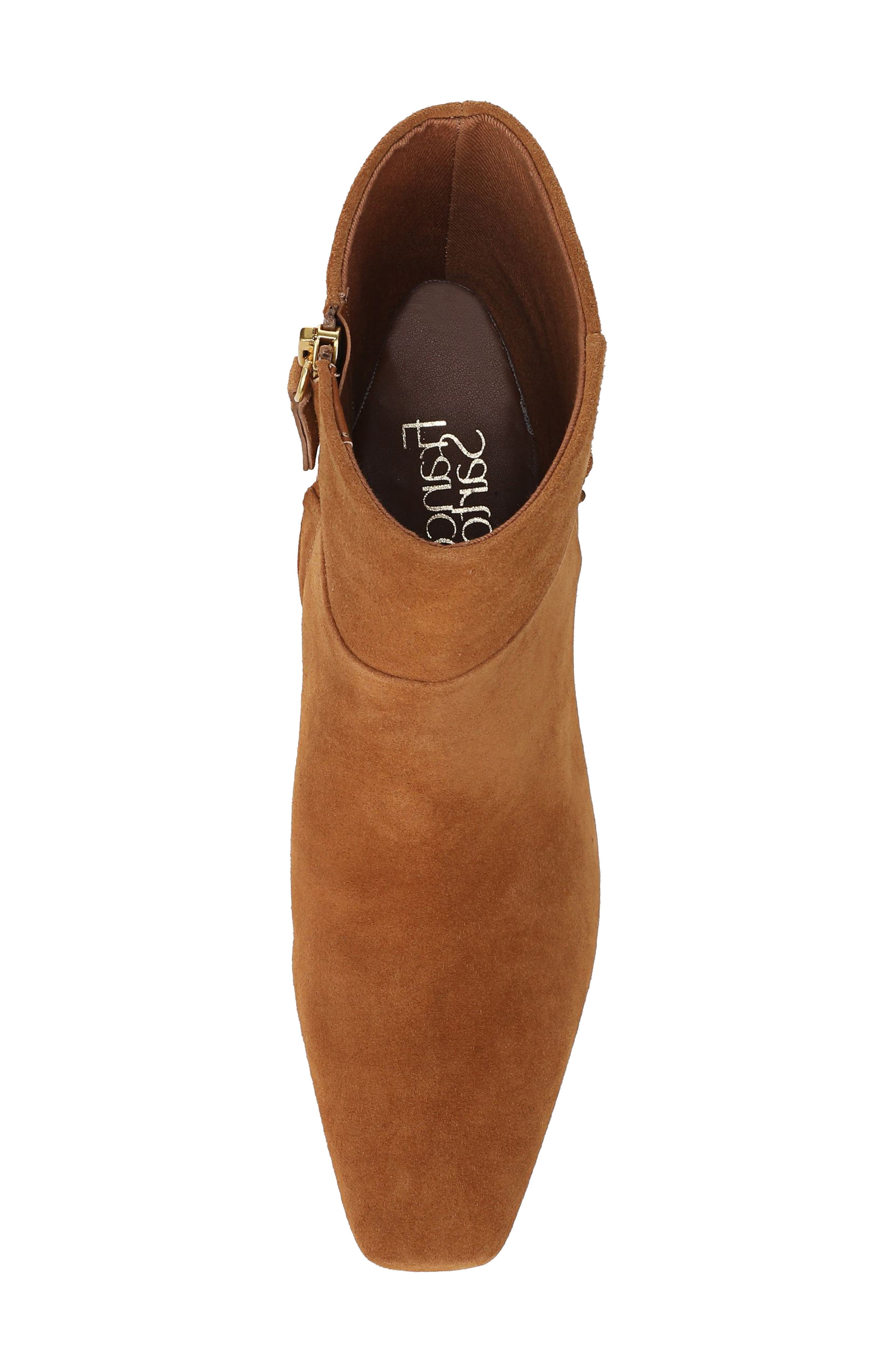 Franco Sarto Saydie Bootie, Alternate, color, Saddle Brown