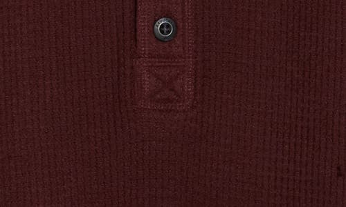Rainforest The Fireside Waffle Knit Henley In Green