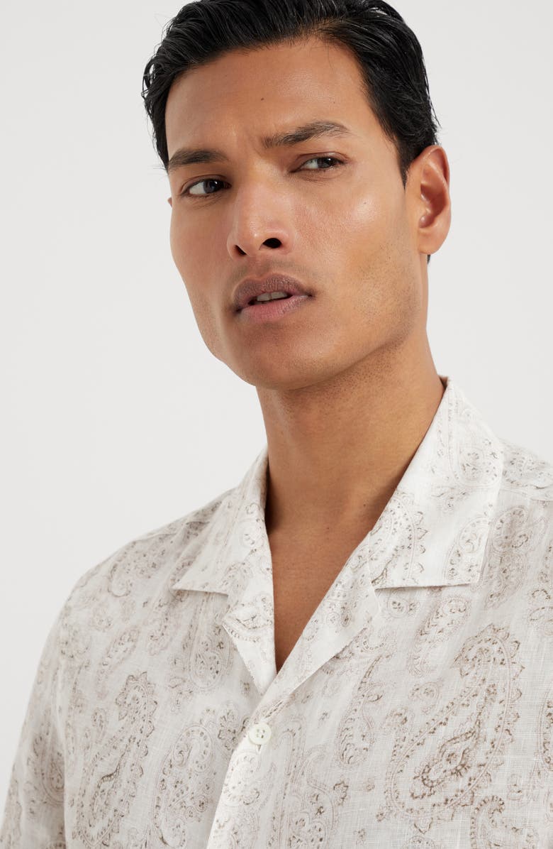 Brunello Cucinelli Shirt with camp collar, Alternate, color,