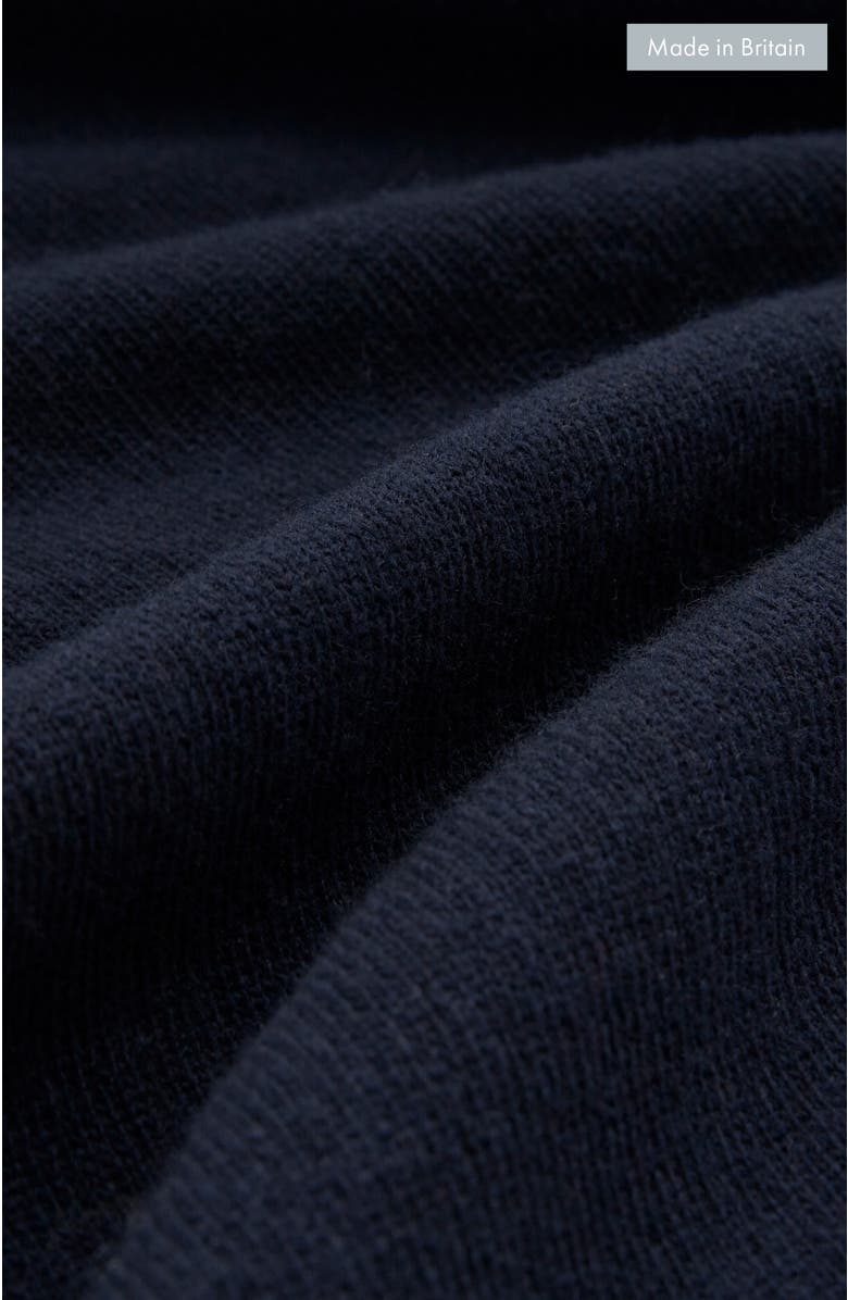 Celtic & Co. Geelong Wool Slouch Turtleneck Sweater, Alternate, color, Dark Navy