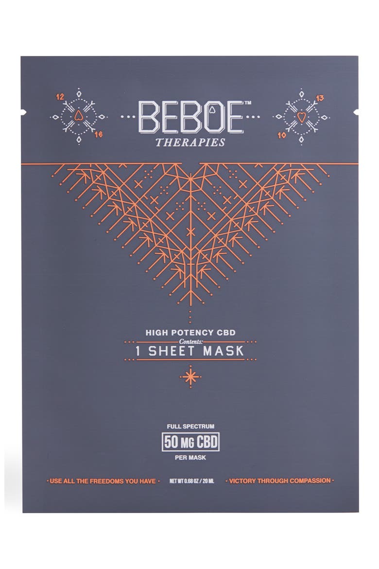 High Potency CBD Sheet Mask, Main, color, NO COLOR