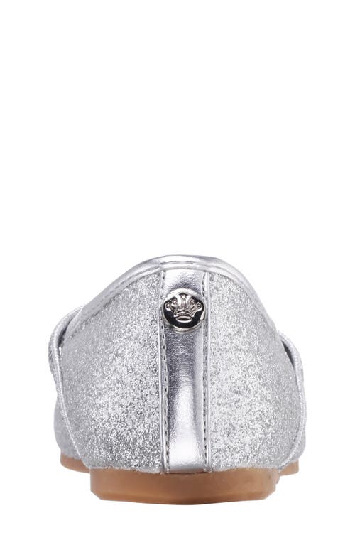 Nina Kids' Kenzee Mary Jane Flat In Silver