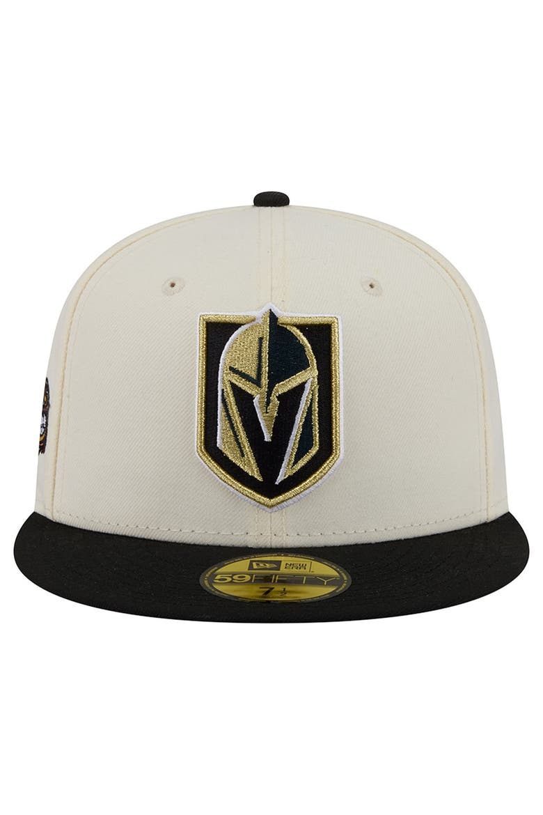 Men's New Era  Cream Vegas Golden Knights 250th Anniversary of the United States Two-Tone 59FIFTY Fitted Hat, Alternate, color, Cream