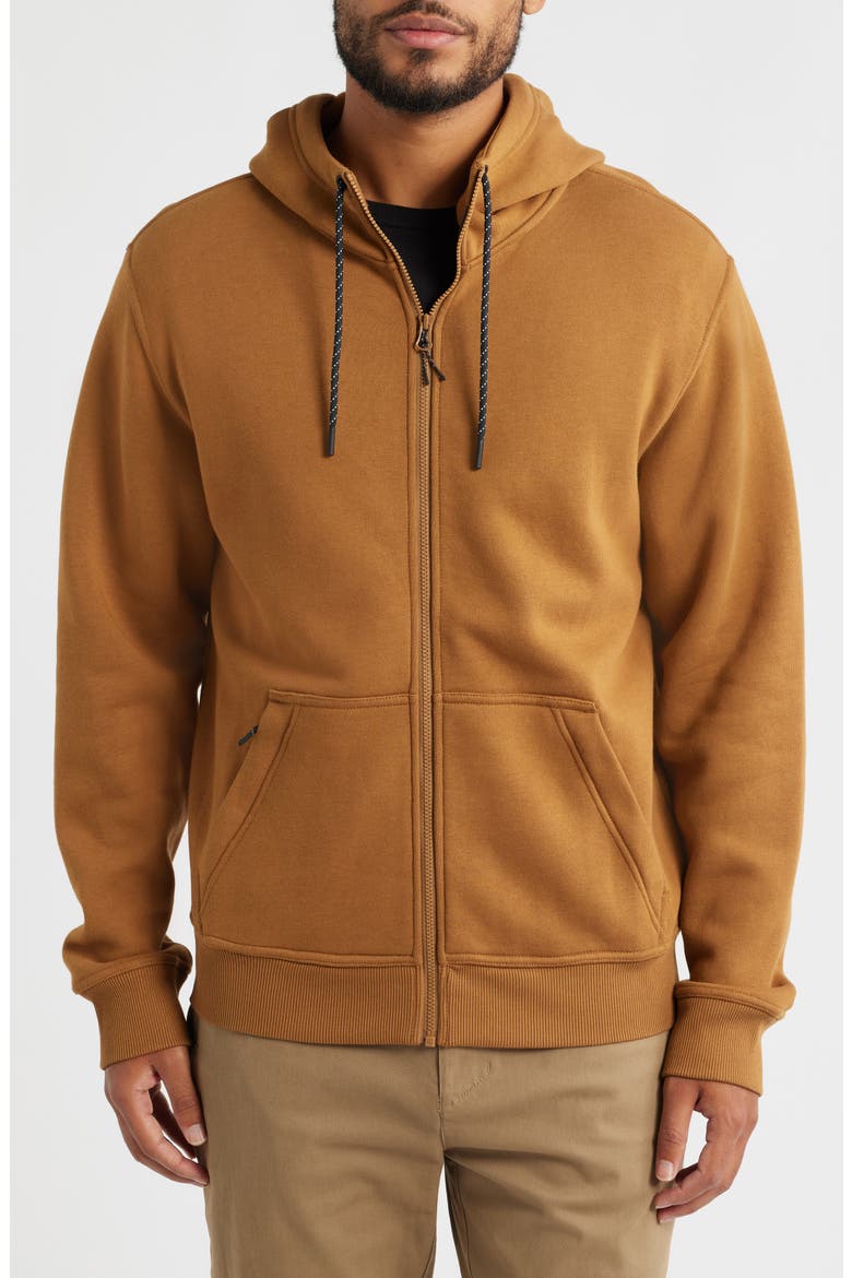 Northcoast Zip-Up Hoodie, Alternate, color, RUSSET