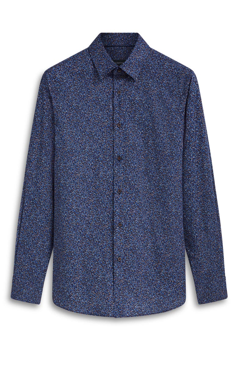 Bugatchi Julian Abstract Print Cotton Button-Up Shirt, Alternate, color, 