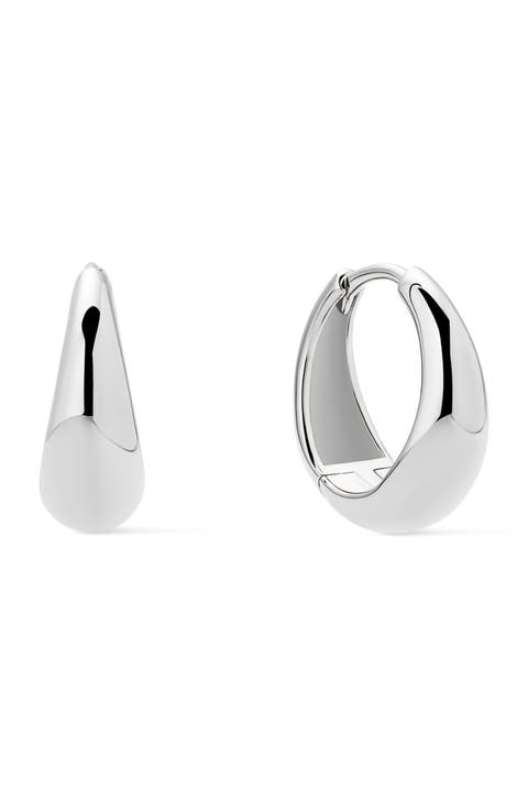 Nate Teardrop Hoop Earrings