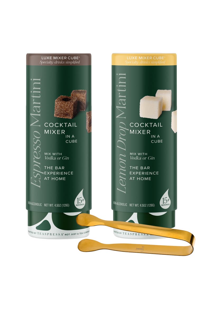 Espresso Martini & Lemon Drop Cocktail Mixers Gift Set, Main, color, MULTI