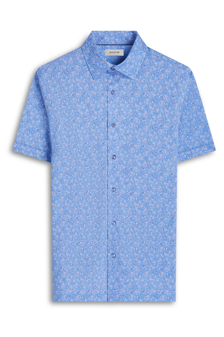 Milo OoohCotton® Print Short Sleeve Button-Up Shirt, Alternate, color, AIR BLUE
