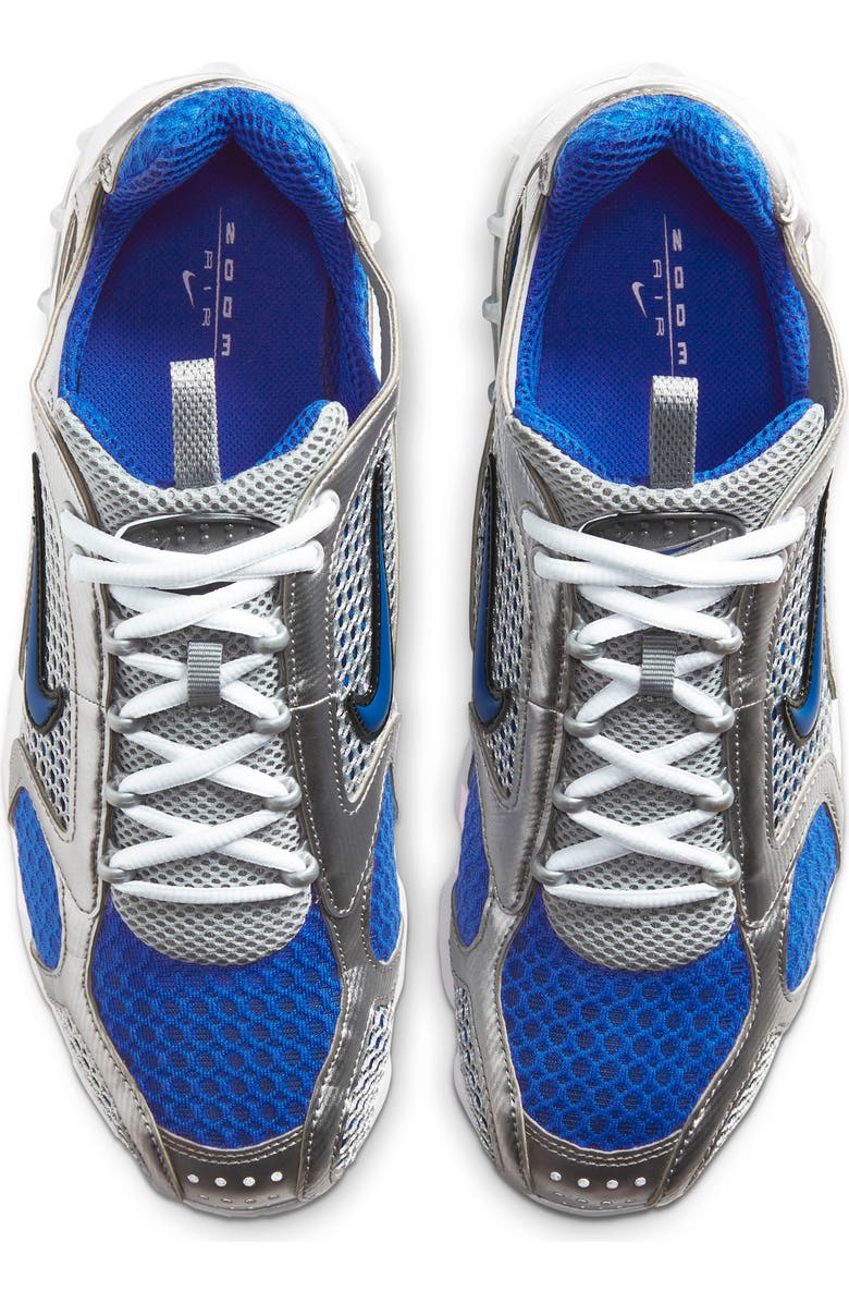 Nike Air Zoom Spiridon Cage 2 Sneaker, Alternate, color, Metallic Silver/ Varsity Royal