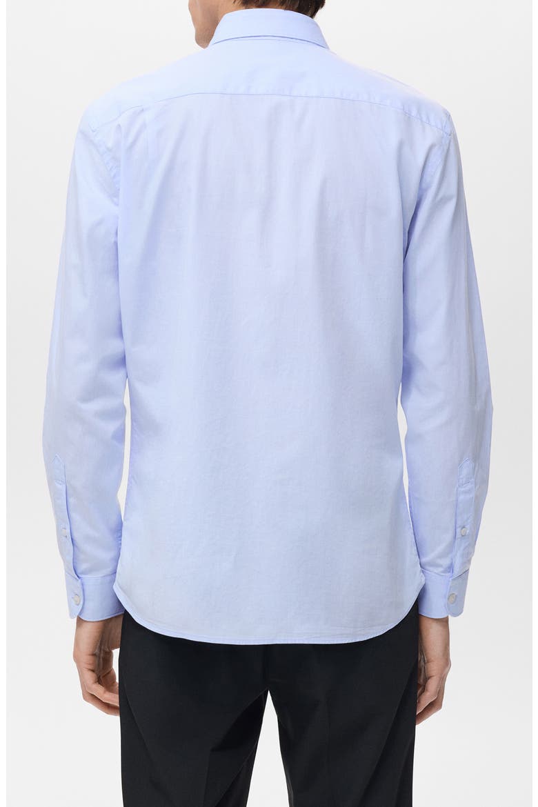 Solid Regular Fit Button-Up Shirt, Alternate, color, SKY BLUE