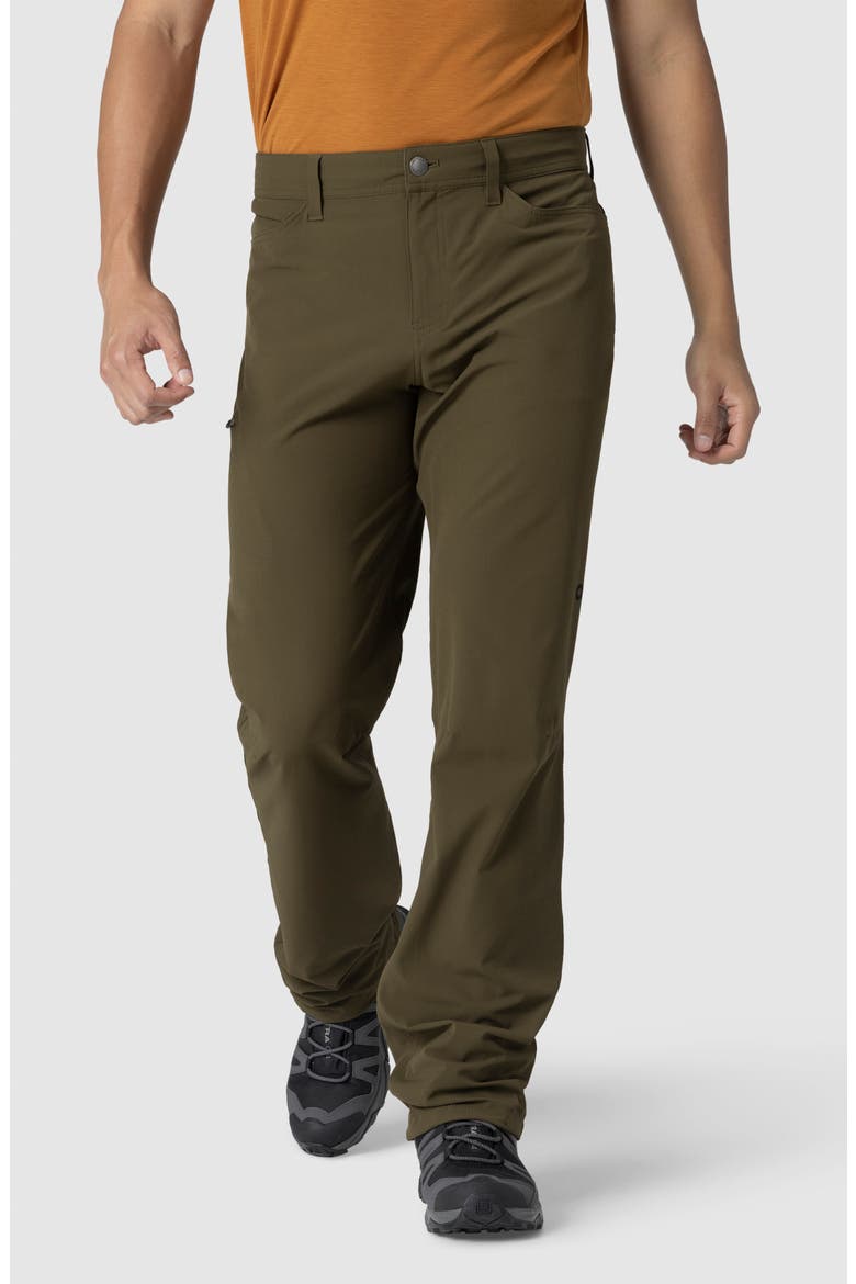 Ferrosi Stretch Nylon Slim Leg Pants, Main, color, DARK OLIVE