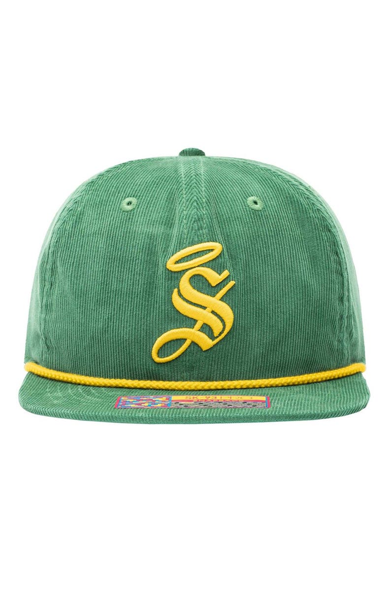 FAN INK Men's Green Santos Laguna Snow Beach Adjustable Hat, Alternate, color, Green