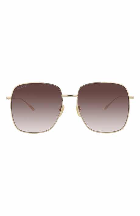 Gucci 59mm Oversize Square Sunglasses