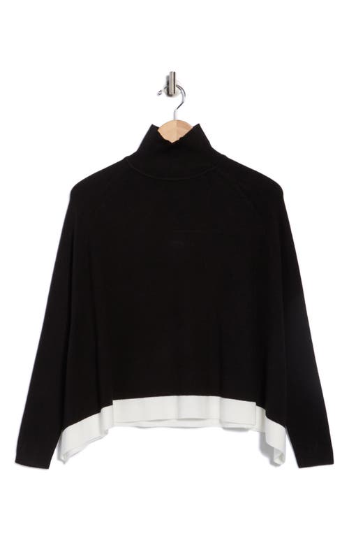 Patrizia Luca Oversize Colorblock Sweater In Black