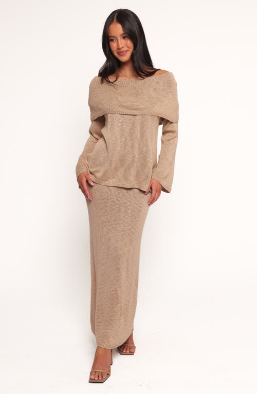 Petal And Pup Petal & Pup Indya Knit Maxi Skirt In Gold