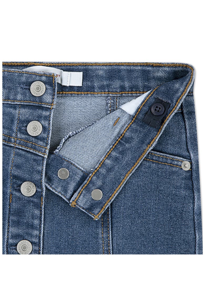 Kids' Button Front Denim Miniskirt, Alternate, color, RODEO