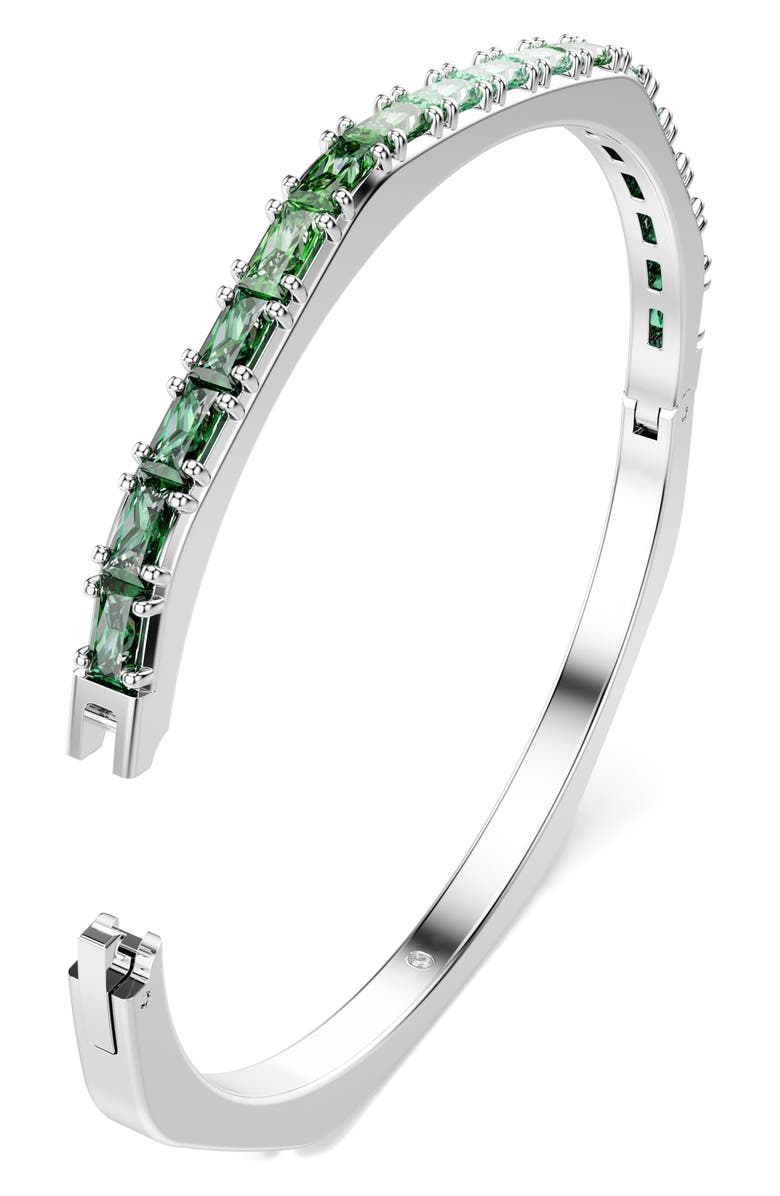 Swarovski Matrix Crystal Bangle, Alternate, color, Green