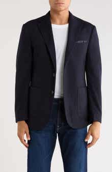 Lucky Brand Solid Pique Knit Sport Coat