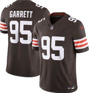 Nike Men's Nike Myles Garrett Brown Cleveland Browns Team Vapor F.U.S.E. Limited Jersey