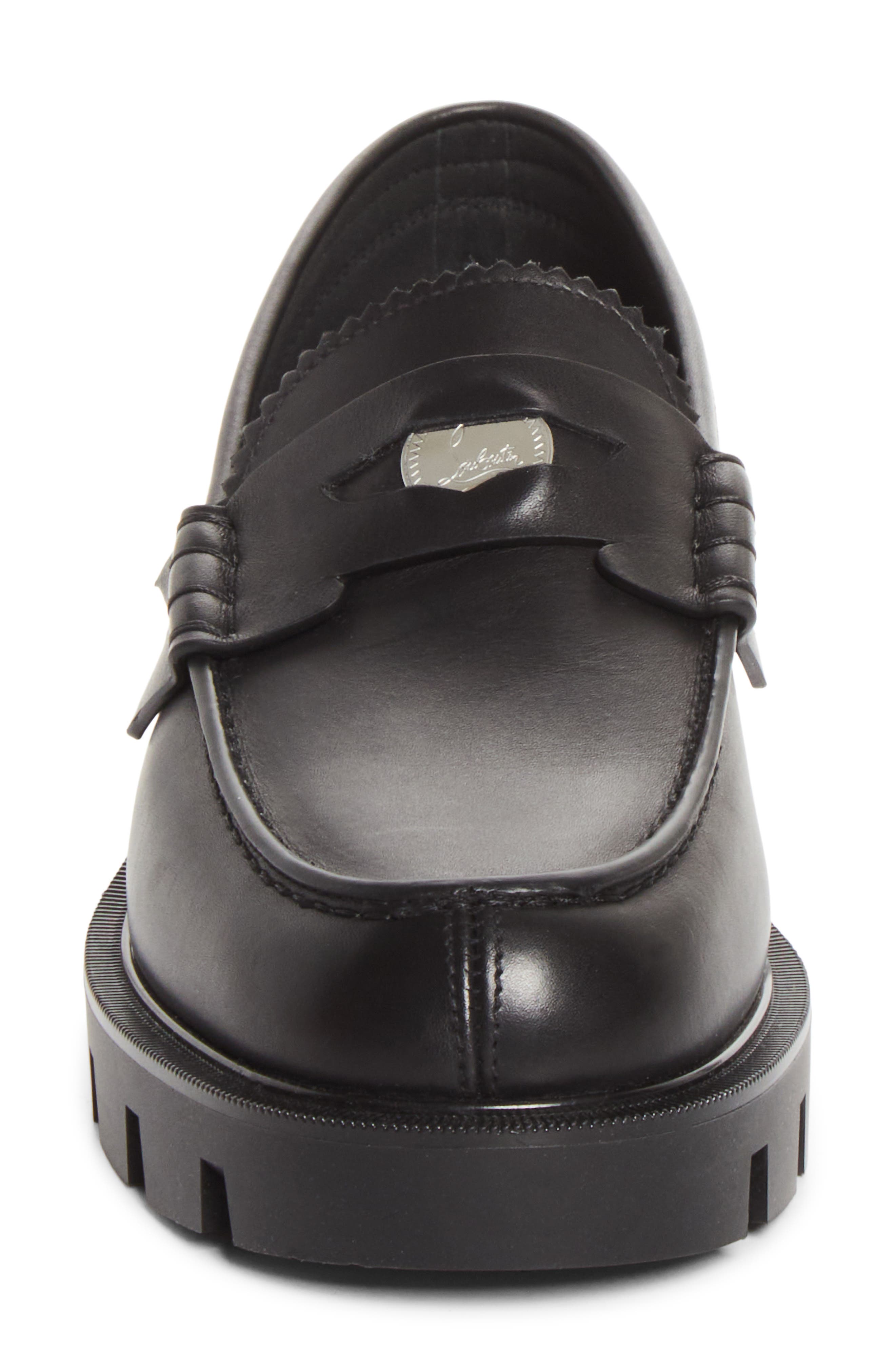 The Plato Calf Loafer, Alternate, color, B439 BLACK/ LIN BLACK