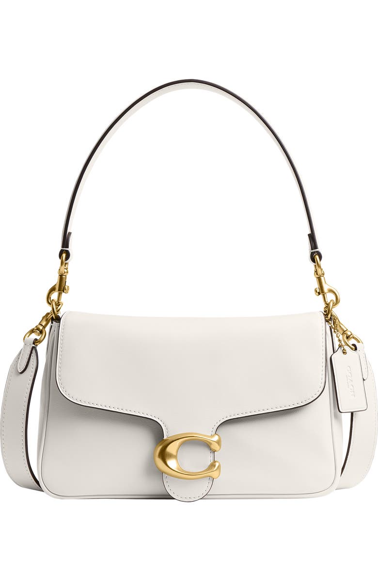 COACH Tabby Soft Leather Shoulder Bag, Main, color, B4/Chalk