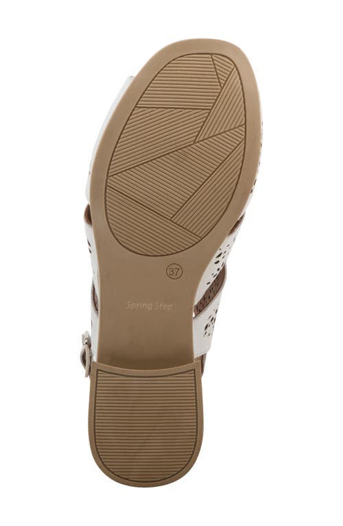Spring Step Plasma Ankle Strap Sandal In White