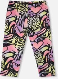 Deux par Deux Organic Cotton Jersey Animal Slim Fit Capri