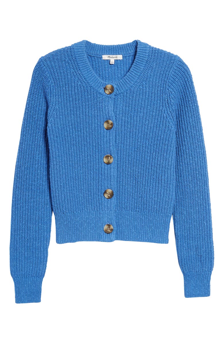 Madewell Textural Knit Cardigan Sweater, Alternate, color, 