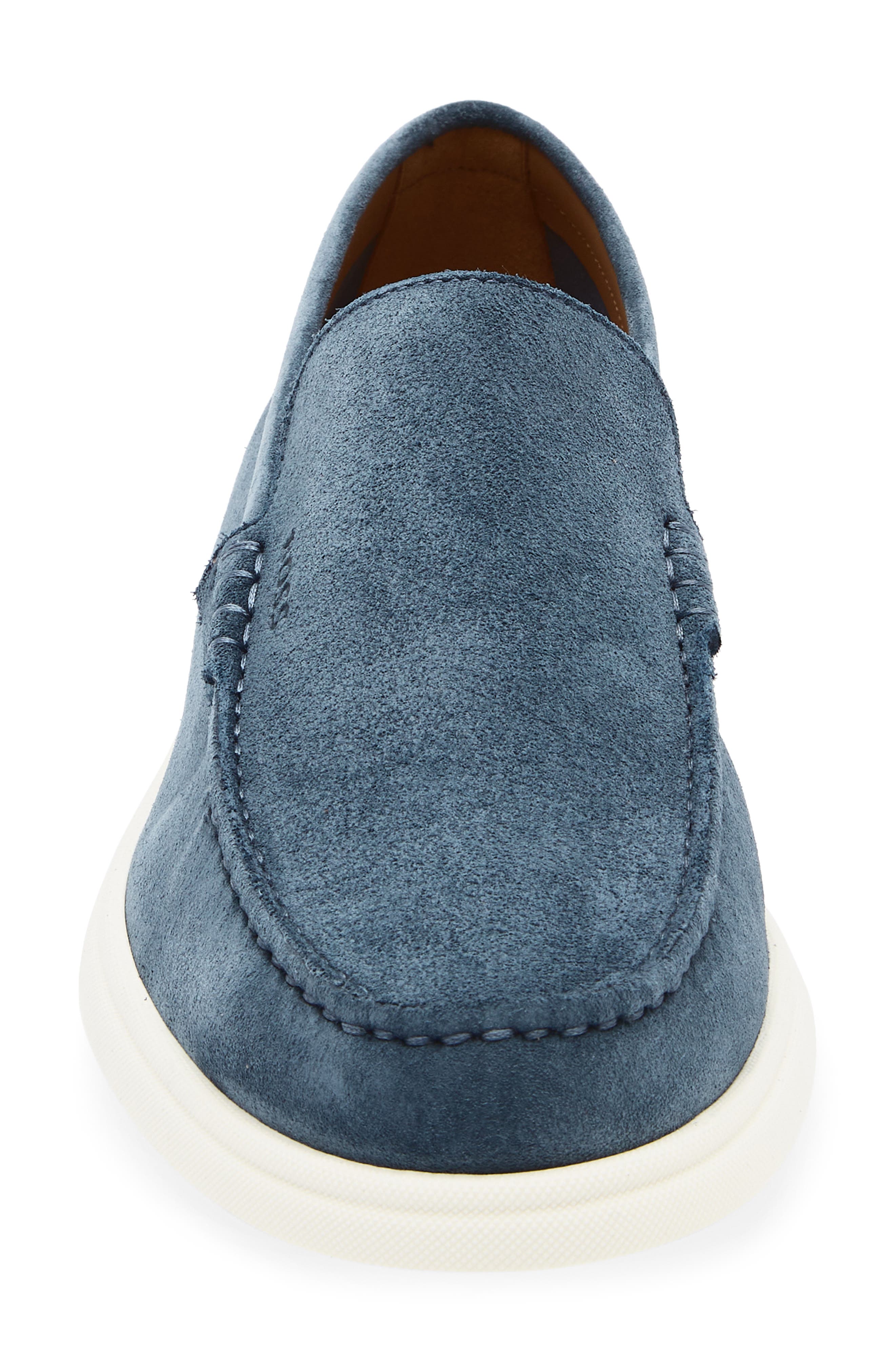 BOSS Sienne Moc Toe Loafer, Alternate, color, Open Blue