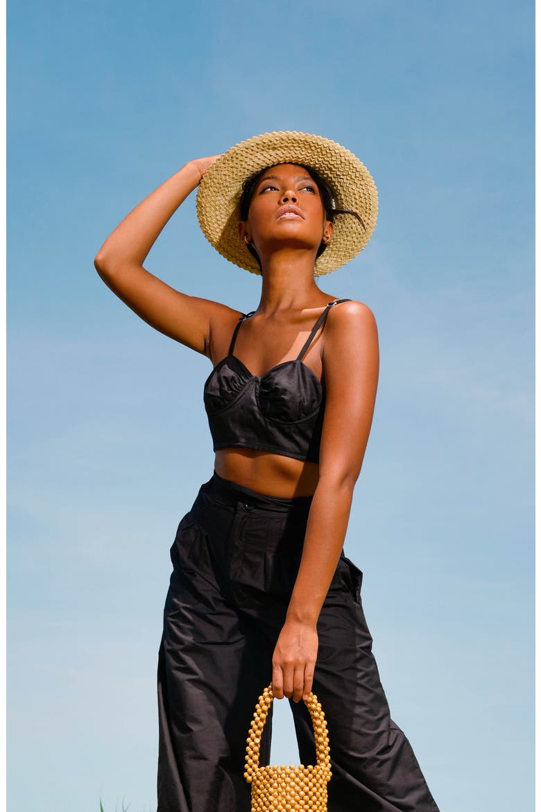 The Celeste Woven Straw Hat, Alternate, color, Beige